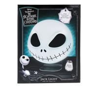 Paladone Lampe masque Jack Skellington - Officiellement licencié, Lampe ambiance pour Halloween ou Noël, Câble USB inclus - 18cm