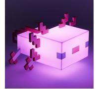 Lampe Axolotl Minecraft - Officielle, Cinq Modes de Couleur, Lampe pour Bureau de Jeu ou Table de Nuit, Décor pour Gamers, Fonctionne sur Piles