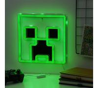 Paladone – Lampe murale LED Creeper – Sous licence officielle Minecraft, veilleuse en vert vif