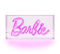 Paladone Lampe Néon LED Barbie - Officiellement Licenciée, Panneau Lumineux Rose Autonome ou Murale, Accessoires & Décor Chambre de Fille