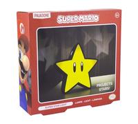 Paladone Lampe Projecteur Super Star Mario Bros - Marchandise Officielle Nintendo, Lumière d'Ambiance Décorative pour Maison ou Bureau, Cadeau Rétro Gaming, Fonctionne sur Piles
