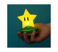 Paladone Mario Super Star 3D Icon | Licence officielle Nintendo Collection | Idée cadeau unique | Veilleuse lumineuse ou lampe de bureau | Alimenté par 2 piles AAA, jaune