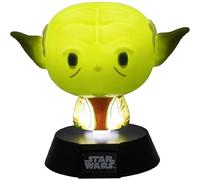 Star Wars Veilleuse Jedi Master Yoda 10 cm – Sous licence officielle, Vert, 2x AAA