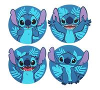 Paladone Dessous de verre Disney Stitch forme de point Lot de 4