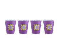 Paladone Lot de 4 verres à shot de l'émission télévisée Friends - Monica - Cadre photo pour porte d'amis, cadeaux
