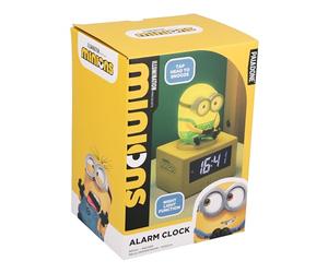 Paladone Minions Bob Icon Réveil numérique 14 cm Tap-to-Snooze avec veilleuse, alimenté par Piles