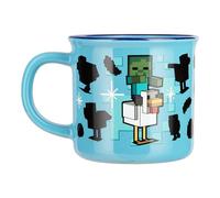 Paladone Mug Thermoréactif Minecraft Chicken Jockey en Céramique, 350 ml, Révèle une Scène Iconique, Produit Officiel