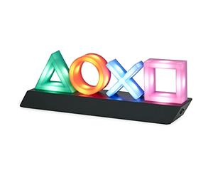Paladone Playstation Lumières Icones à 3 Modes - Réagit à la Musique, Lumière pour Pièce de Jeu