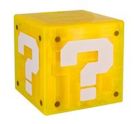 Tirelire - NINTENDO - Bloc de questions - Figurine Super Mario déblocable - Fente à pièces - Jaune