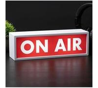 Paladone Panneau ON AIR, Lumière LED pour Vloggers, Décor Studio Streaming, Lumière Cool pour Chambre, Fonctionne sur Piles