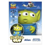 Disney Pixar Toy Story Alien SquishyGlo Rechargeable Silicone Night Light, 17cm, 1-3 Hour Timer, 3 Brightness Levels, Officially Licensed - Paladone