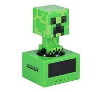 Paladone Réveil Creeper Minecraft - Officiellement licencié, avec Musique de Minecraft et veilleuse, Cadeau pour Jeunes Fans, Accessoire de Salle de Jeux