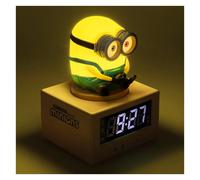Paladone Minions Bob Icon Réveil numérique 14 cm Tap-to-Snooze avec veilleuse, alimenté par Piles