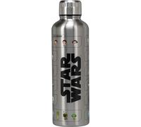 Paladone Star Wars - Bouteille d'eau de métal sous licence officielle, décoration et cadeau pour les fans de la série de BD et les joueurs, accessoire de bureau de Disney pour tous les âges, lunettes.