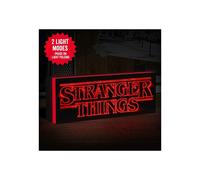 Stranger Things Lampe Logo Marchandise Officielle Netflix, Montage Murale ou Autonome avec 2 Modes de Lumière, Fonctionne sur Piles ou USB