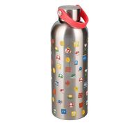 Paladone Gourde Super Mario en acier inoxydable 500 ml avec anse – Produit officiel Nintendo