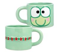 Paladone Tasse Verte Keroppi, Produit Officiel Sanrio Hello Kitty & Friends, Grande Tasse en Céramique 400 ml pour Café, Thé ou Chocolat Chaud, Cadeau Kawaii pour Filles, Femmes et Ados