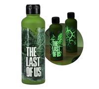 Paladone The Last of Us Bouteille d'eau phosphorescente sous licence officielle avec icône du film - Décoration et cadeau pour joueur - Vert fluo - Accessoire de bureau pour tous les âges - Vaisselle