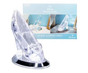 Paladone Veilleuse Cendrillon en verre sous licence officielle Disney Princesses Veilleuse Mode lueur magique et éclairage standard, cadeau pour collectionneurs