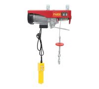 Palan à câble électrique 220 V 1300 W | Simple/Double brin 400 kg / 800 kg | Hauteur 12 m / 6 m - Pour chantier, usine, entrepôt