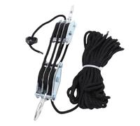 Palan à Câble, Système de Levage, capacité de 1000 Kg, pour Usage | Coque galvanisée, crochet forgé, corde de levage de 15 m, rouleau en nylon, adapté au levage d\'objets, cas d\'utilisation