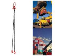 Palan à chaîne, acier allié, capacité de charge 2 t, longueur de chaîne 2 m, 2 chaînes, anneau de levage de 6,4 × 1,3 × 12,7 cm