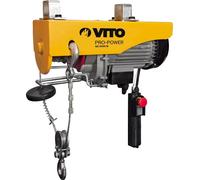 Palan électrique 1000W 250/500 kg 12 mètres max de levage VITO