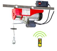 Palan électrique à câble 300/600kg 18/9m 1,1 kW 230 V télécommande SANS fil MW Tools SHN60018R