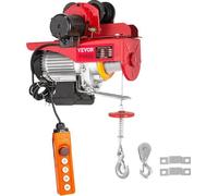 Palan électrique à câble d'acier 1 t, 1 300 W, système de sécurité, télécommande