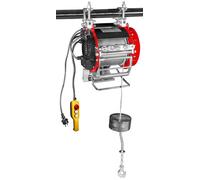 Palan électrique à câble robuste 400/800kg 32/16m 1,3 kW 230 V idéal échafaudage MW Tools PH400