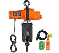 Palan électrique à chaîne, capacité de charge 998 kg, hauteur de levage 3 m, vitesse de 2 m/min pour garage, atelier et maison