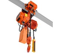 Palan électrique à chaîne de 2 000 kg, hauteur de levage de 6,1 m, pont roulant triphasé avec télécommande sans fil d'une portée de 100 m et télécommande filaire d'une portée de 4,8 m, double palan à