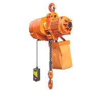 Palan électrique à chaîne de 2 000 kg, hauteur de levage de 6 m, pont roulant triphasé avec télécommande sans fil d'une portée de 100 m, palan électrique à chaîne simple G100 pour usines, entrepôts et