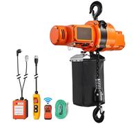 Palan électrique à chaîne - Palan électrique à chaîne 500 kg - Hauteur de levage 6 m - Monophasé 230 V - Télécommande radio et filaire (100 m/4,5 m) - Arrêt d'urgence