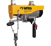 Palan Electrique à télécommande 500W Charge jusqu'à 200 kg Hauteur de levage 6 et 12 mètres VITO