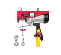 VEVOR Treuil à Câble Électrique 600 kg Palan Électrique avec Télécommande Filaire 4 m Treuil-Palan 1150 W 10 m/min Hauteur de Levage Câble Simple 12 m Moteur pour Garages Entrepôts Usines