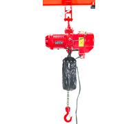 Palan électrique industriel à chaîne 2 t - 6 m - 3 kW 400 V avec crochet de suspension MW Tools KT2062