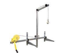 Palan Électrique Outil de levage climatisation, support grue pliable, assemblage treuil manuel, Machine conditionnement, 10/25m Treuil de Levage(Ordinary style 10M)