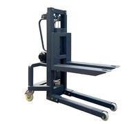 Palan Électrique Petit chariot élévateur de 1.6m, petit cargaison, Mini empileur, batterie au Lithium Portable 300kg, grue, camion Treuil de Levage(1.2m300kg,Battery 12v)