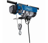 Scheppach Palan électrique HRS400 – 400 kg, 780 W, hauteur de levage 6–12 m, frein auto, 230V