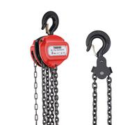 Palan TEENO 2T, capacité de charge 5 m, hauteur de levage, palan à câble avec crochet pivotant à 360°, palan à câble, palan à chaîne, palan à chaîne, chaîne robuste en acier G80