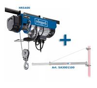 PALAN TREUIL ÉLECTRIQUE 200/400 KG SCHEPPACH HRS400 + POTENCE PIVOTANTE 110 CM