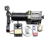 Palans électriques Palans manuels à chaînes Treuil Électrique 3000lbs 12V 24V Pour Véhicule, Grue D'auto-sauvetage, Télécommande Sans Fil