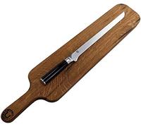 Palatina Werkstatt Kai Shun Classic Coffret cadeau | Couteau à jambon DM-0735 (lame de 30 cm) | + | Plateau de service exclusif en vieux douves de fûts (chêne) | VK : 259,- €