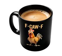 Palaufr F-Caw-F Drôle Poulet Tasse, Céramique F Caw F Café Tasse | Mug En Céramique Thème Animal Avec Poignée Ergonomique, Pour Cuisine Ferme Petit Déjeuner Femmes Mère Amatrice Animaux