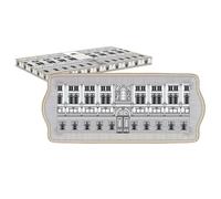 PALAZZO coffret plat à cake 35X15 cm en porcelaine