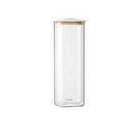Pale Clay ENSEMBLE DE 2 BOCAUX EN VERRE CARRÉS "FRESH&STYLE" - XL