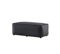 Palermo pouf cuirPolyuréthanenoir.