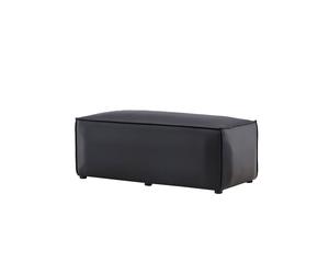 Palermo pouf cuirPolyuréthanenoir.