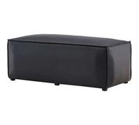 Palermo pouf cuirPolyuréthanenoir.